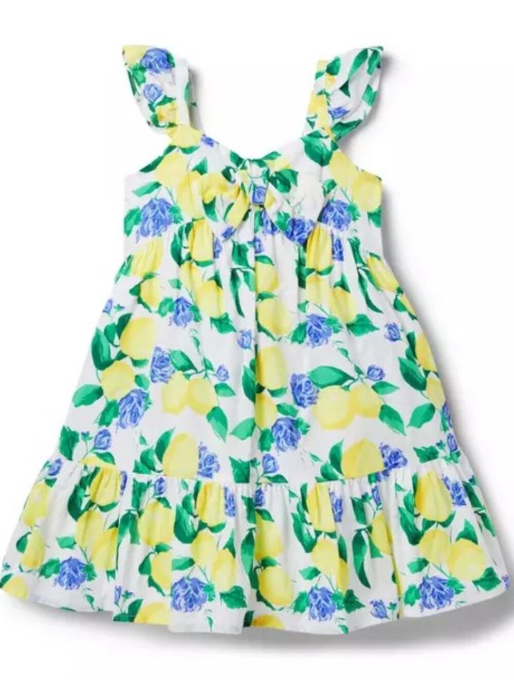NWT Janie and Jack Size 8 Sleeveless Lemon Print Dress